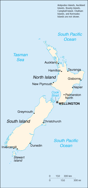 New Zealand Map