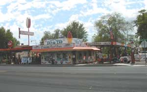 Mr Route 66 Attraction himself created the snow-cap drive in