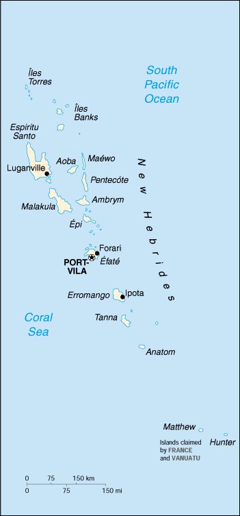 Vanuatu Map