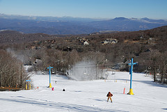 skiing beach mountain