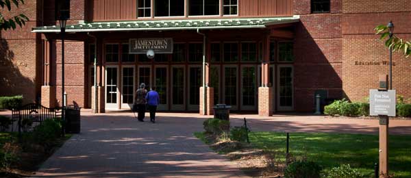 Entrance to Jamestown Settlement Museum