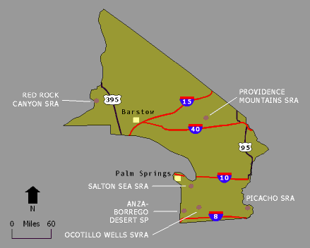 Desert Region State Parks and Recreation Areas