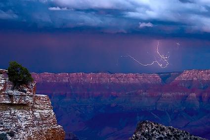 storm over south rim