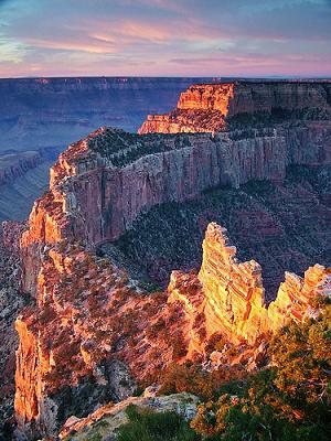 sunrise over north rim