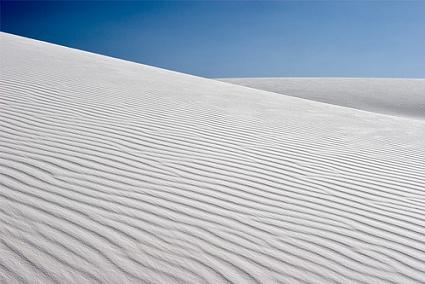 white sand dunes