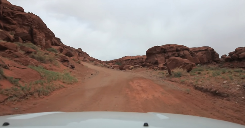 driving Canyonlands National Park