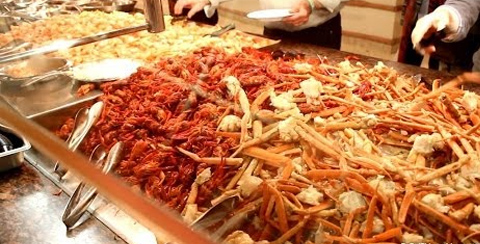 Paradise Garden Buffet-at-the-Flamingo crab legs