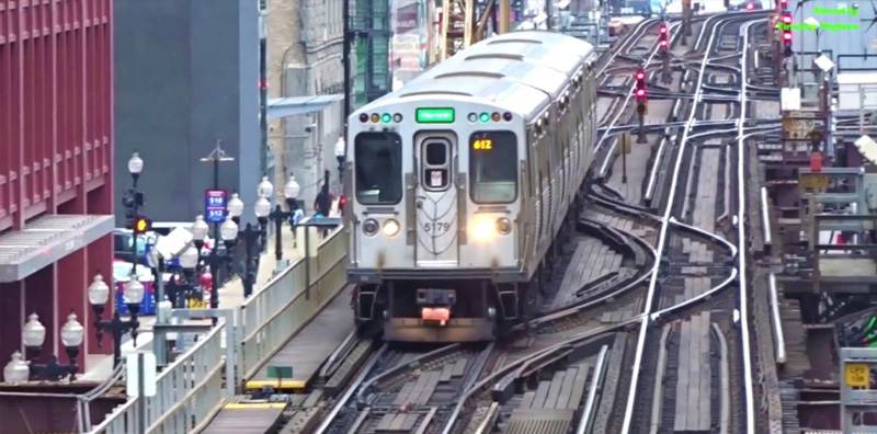 Riding the El in Chicago