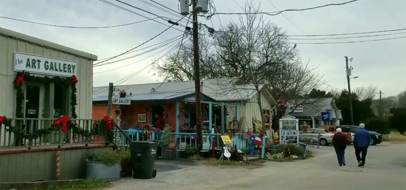 Shopping on The Square in Wimberley, Texas