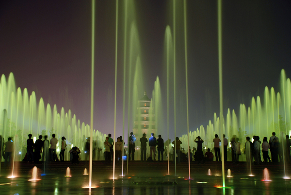 Giant Wild Goose Fountain Xian China