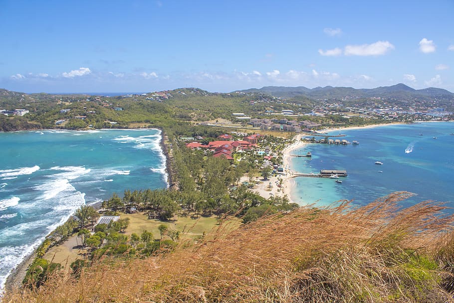 saint lucia, pigeon island