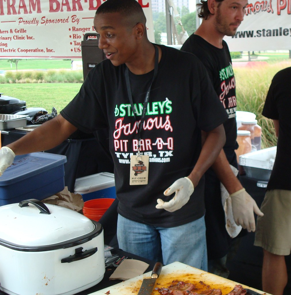 The friendliest crew was from Stanley's Famous Pit Bar-B-Q of Tyler