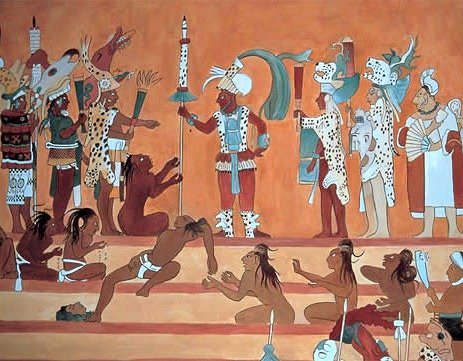 Bonampak mural fragment