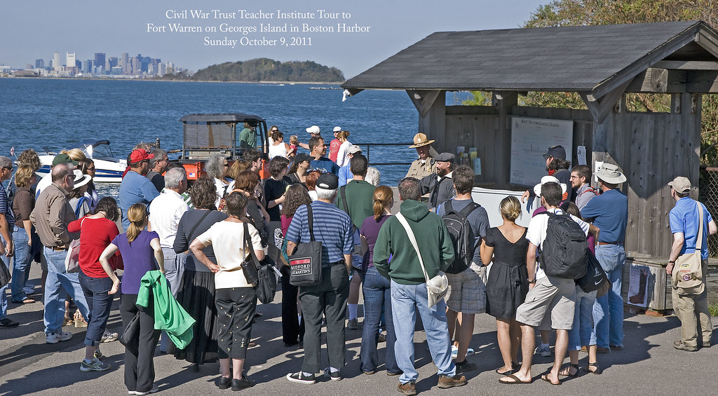 Civil War Trust Teacher Institute Tour to Fort Warren on Georges Island in Boston Harbor