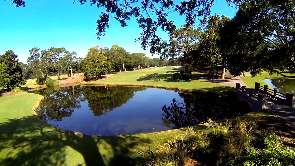 Dunes Golf And Beach Club Pond Thru Trees in Myrtle Beach