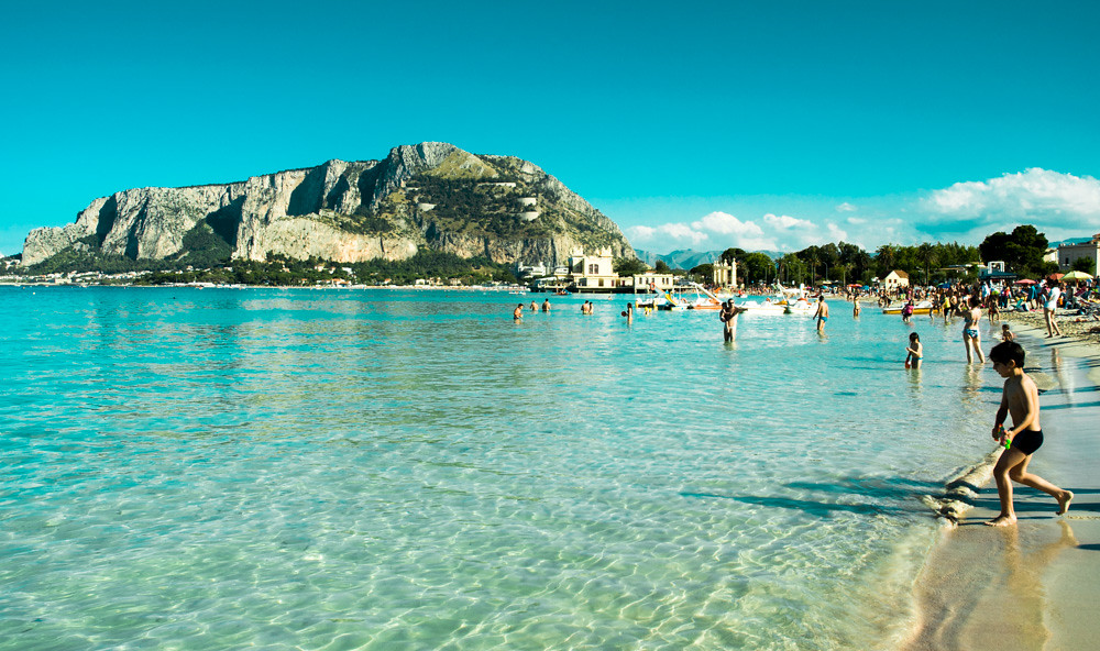 Mondello beach