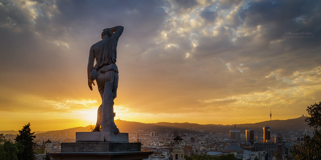 Atardecer desde Montjuic