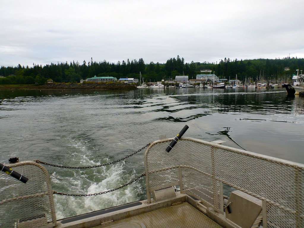 water taxi departing Port Hardy, BC