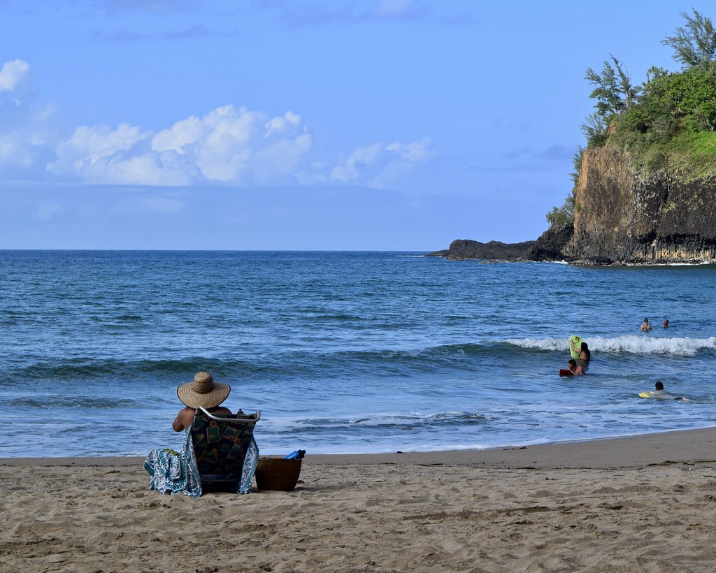 Beach relaxing, Anini Beach Park