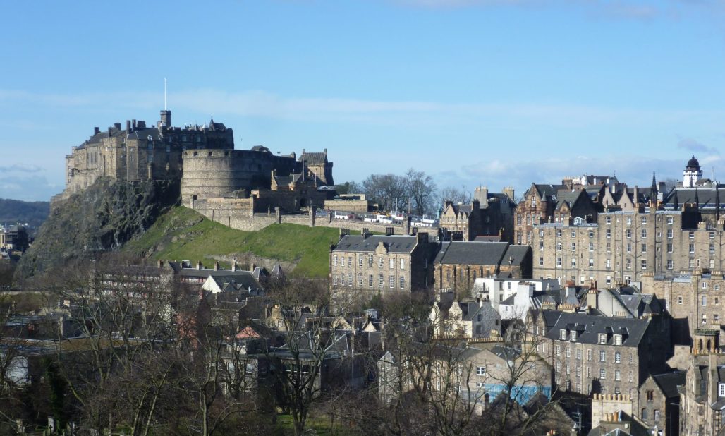 Edinburgh Castle from the south east