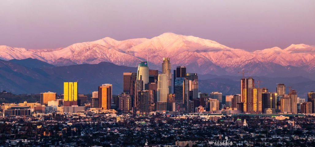 Los Angeles with Mount Baldy