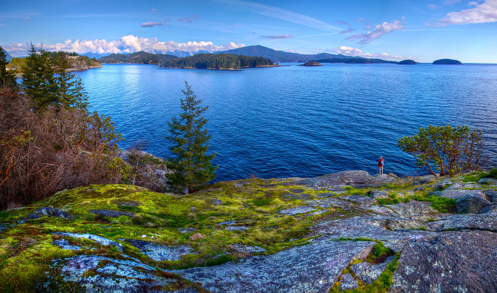 Gospel Rock Panorama - Gibsons Landing, Sunshine Coast, BC, Canada